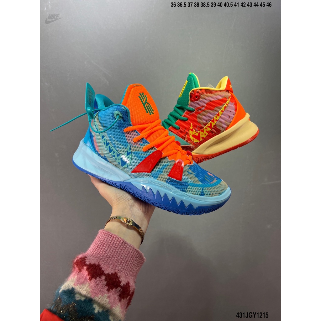 Kyrie 7 Pre Heat Leisure Deportes Mid top Zapatos De Baloncesto Hombre Desgaste Suela Resistencia Mejor Exclusivo Modelo Privado Original