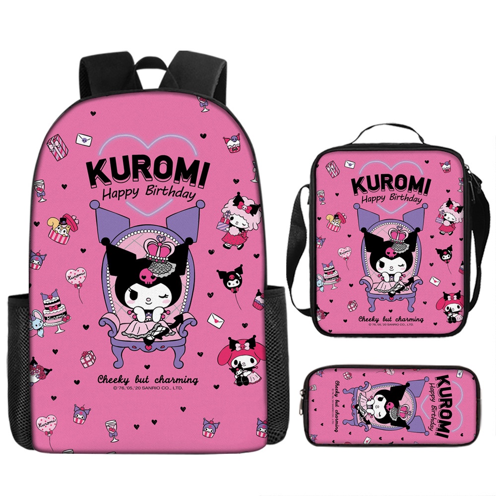 Kuromi Mochilas Escolares De Cuatro Ruedas Mochila Ruedas Lapicera