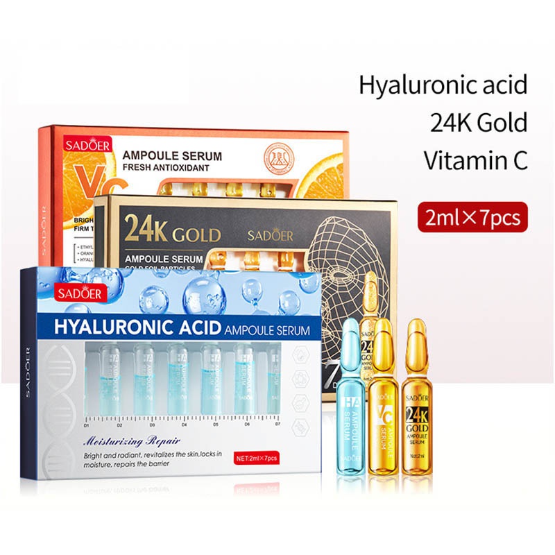 Ácido Hialurónico Oro 24k Vitamina C Suero Facial Control De Aceite De