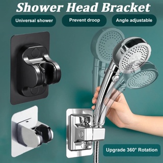 Comprar Soporte de cabezal de ducha sin taladro de 360 ​​grados, soporte  para cabezal de ducha, soporte de ducha de lluvia para baño, Base de pared  de Ducha ajustable