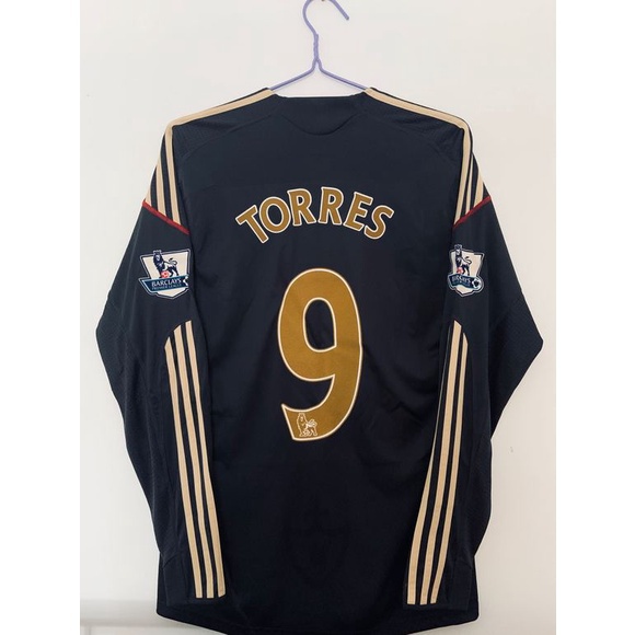 09 10 Liverpool Manga Larga TORRES GERRARD Camiseta Personalizada De Alta Calidad Retro De Futbol Negro Shopee Mexico