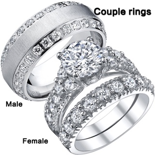  Elegantes anillos de boda de imitación de color dorado perla  para mujer, brillante CZ romántica ceremonia de matrimonio anillo de fiesta  accesorios de moda : Ropa, Zapatos y Joyería