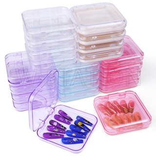 3 Layers 18 Compartments Clear Storage Box Container Jewelry Bead Organizer  Case Rangement Cajas organizadoras Plastic box