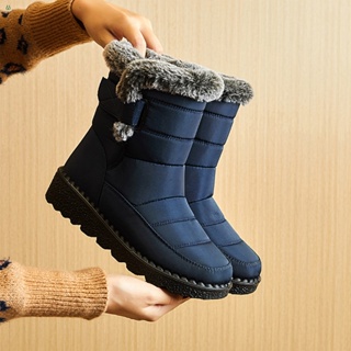 Comprar Botas de invierno de alta calidad para mujer, zapatos para madre,  botines impermeables, pie de piel cálido para la lluvia, 2023