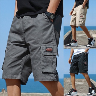 Pantalones deportivos cortos para hombre, pantalones cortos de deporte para  hombre, pantalones cortos de bolsillo sólidos de algodón y lino, sueltos,  suaves, cortos, pantalones de chándal cortos para : : Moda