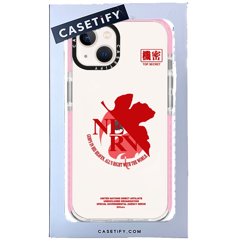 CASETiFY X LOGO De EVANGELION Red Pink Purple RosePink Edge TPU Funda Transparente IPhone 14 13 12 11 Pro MAX Mini XS XR X SE 6 6S 7 8 Plus Blanda Shopee Mexico