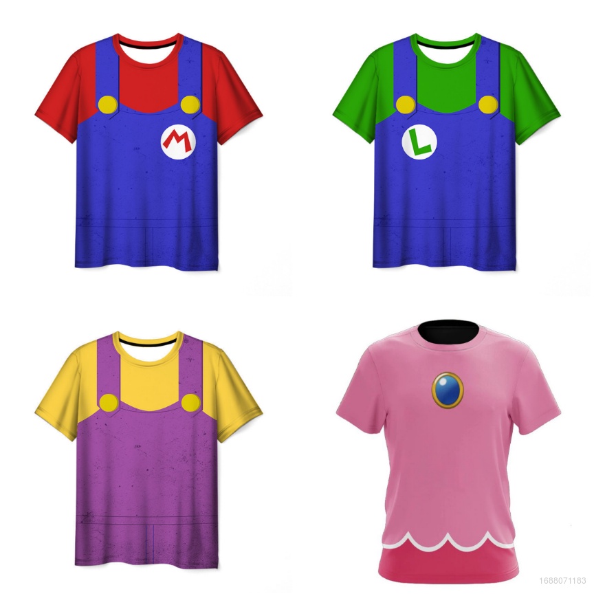 Camisetas de best sale mario y luigi