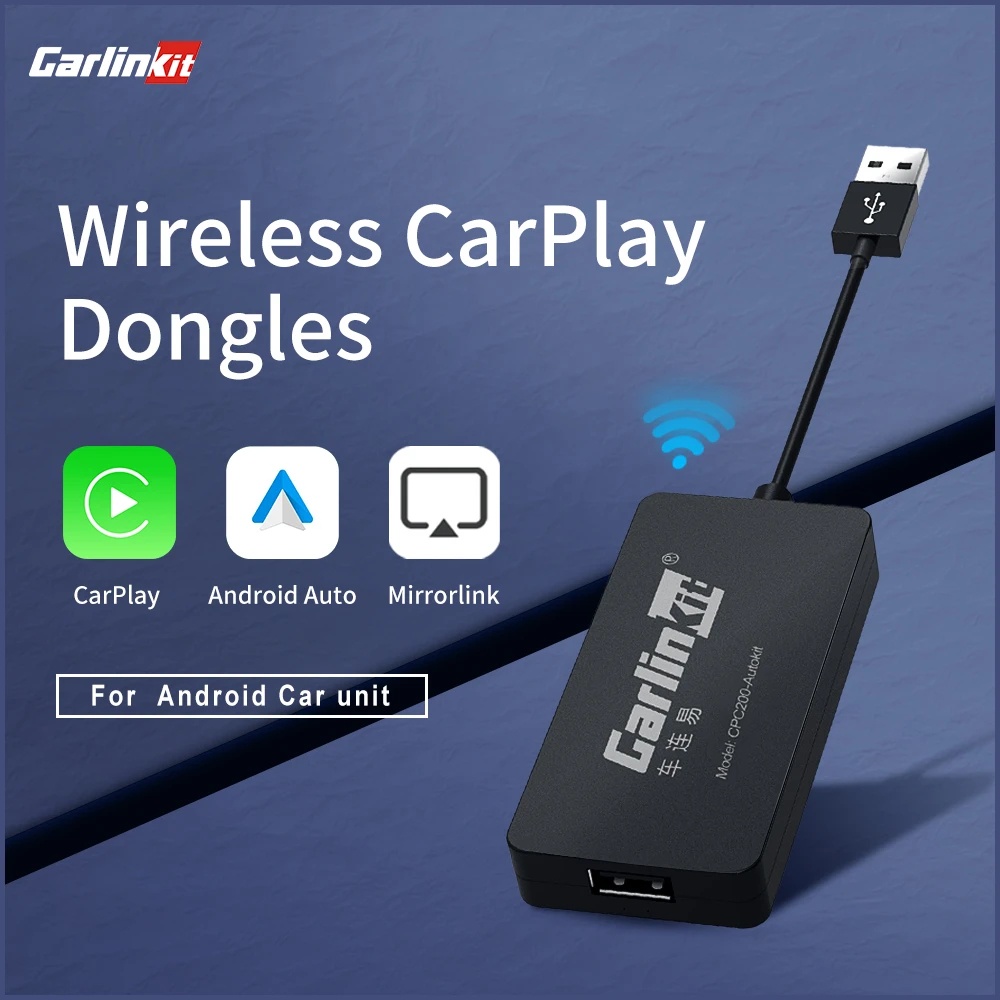 CarlinKit USB Inalámbrico CarPlay Dongle Con Cable Android Auto AI Box  Mirrorlink Coche Reproductor Multimedia Bluetooth Conectar