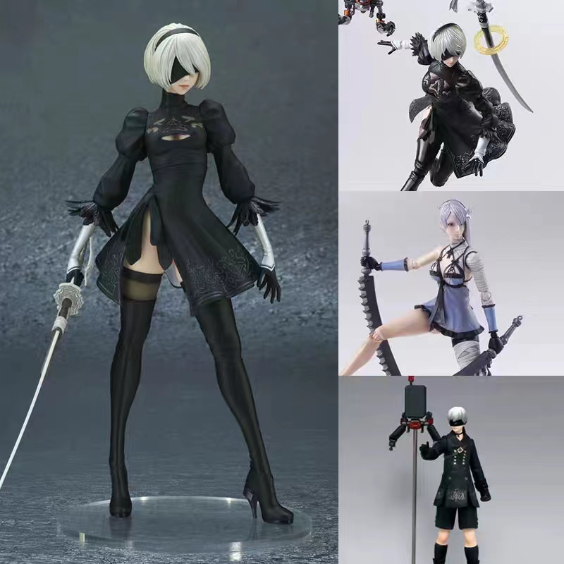 NieR Automata YoRHa 9S No 2 Tipo B 2B Play & Arts Figura De Acción ...