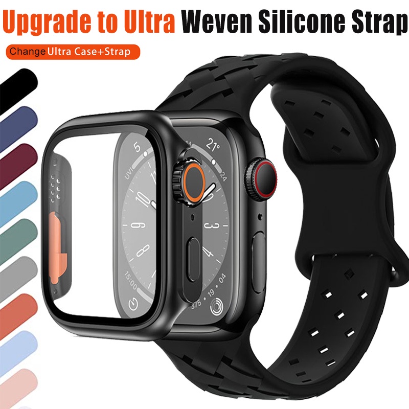 Cambio A Ultra Case Correa De Silicona Para Apple Watch band