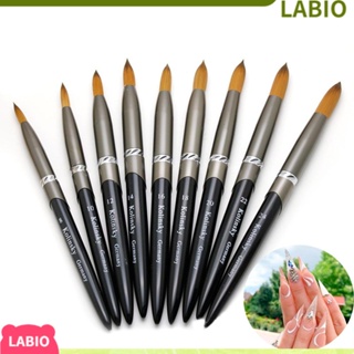 Pincel acrílico Kolinsky para uñas, pluma de tallado de Gel UV, polvo  líquido, pinceles para dibujo de uñas, 1 unidad