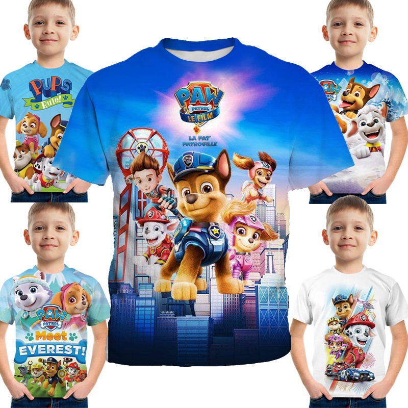 Playera Paw Patrol manga corta para niña