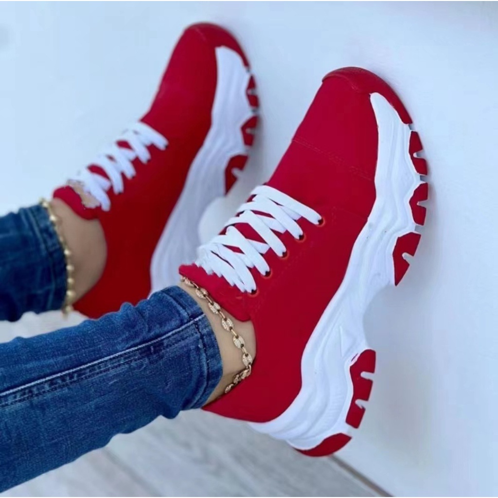 zapatillas sneakers tendencia primavera verano zapatillas mujer deportivas  ofertas zapatos casuales de mujer cómodo transpirable zapatos  antideslizantes plataforma - AliExpress