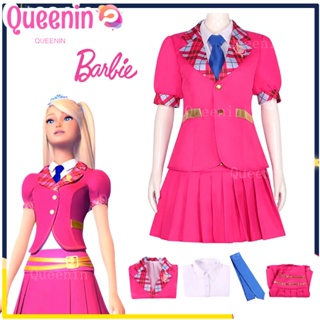 Disfraz de Barbie de película para mujer y niña, ropa de Cosplay a