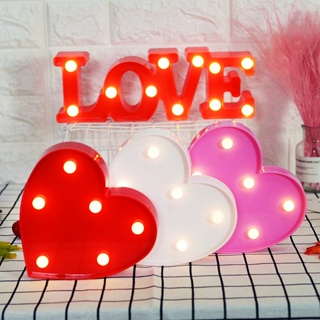 Letrero Letras Decorativas Led 3D Luces para Fiestas I Love You