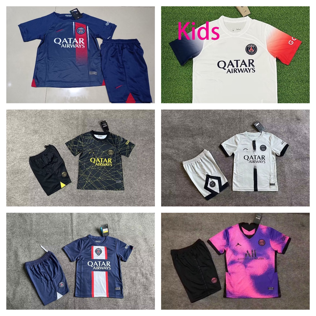 2023 2024 Psg Kids Jerseys Paris Ninos Futbol Jersey Camiseta De 3 13 Anos Shopee Mexico