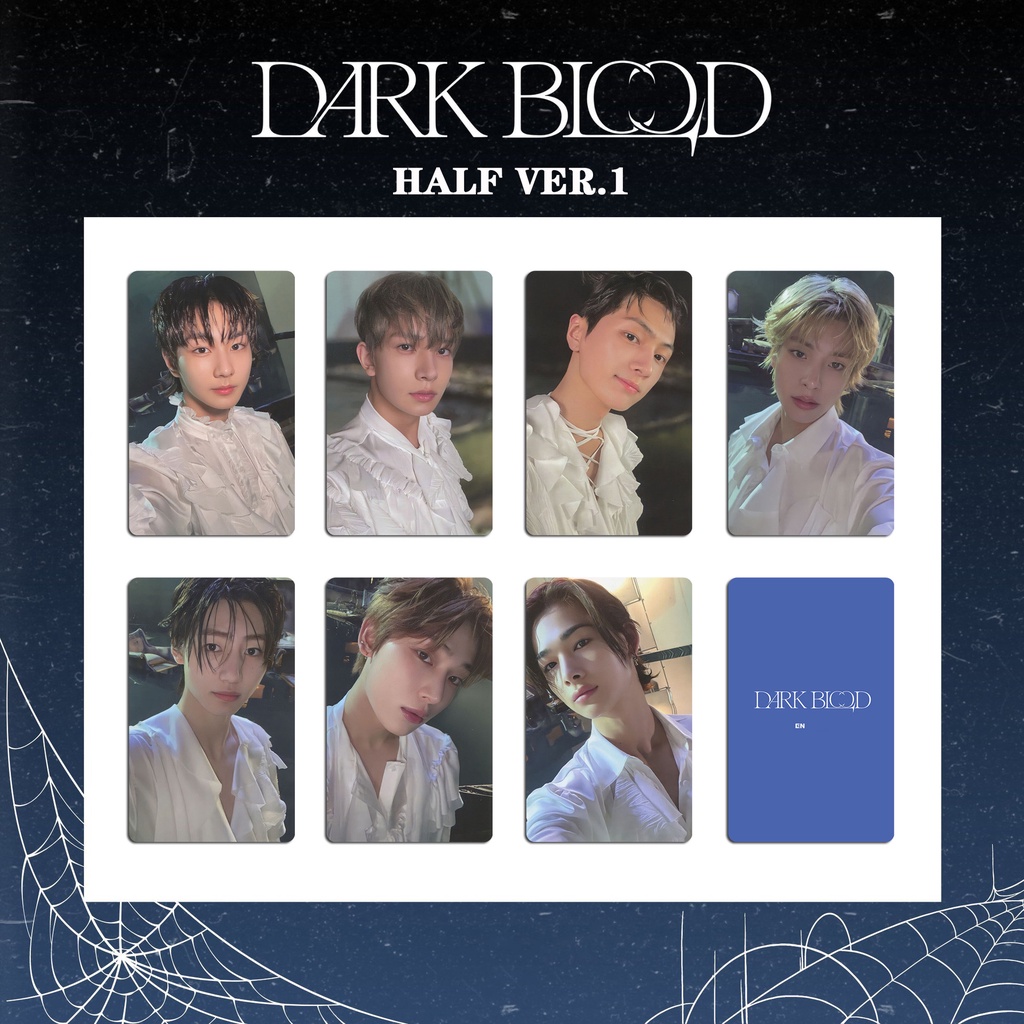7 Unids/set EN-HYPEN Album DARK BLOOD Photocards Lomo Cards