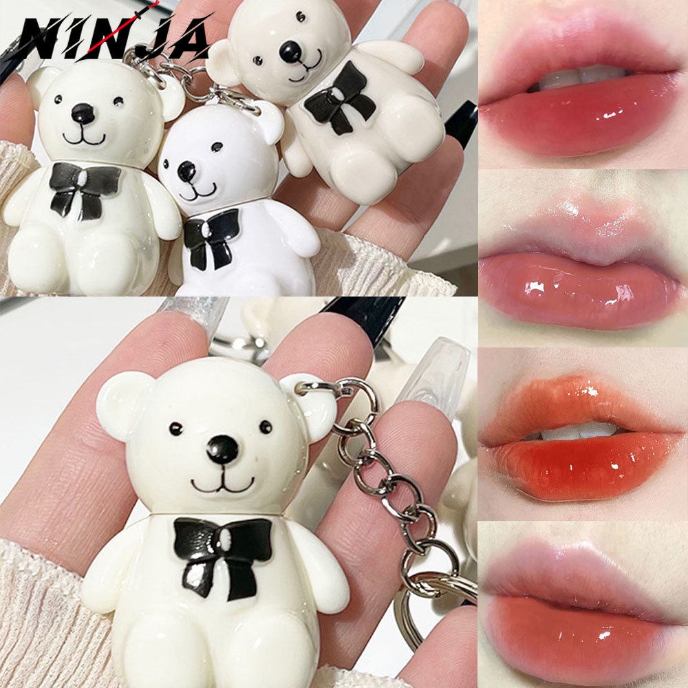 L Piz Labial L Quido De Gelatina Sexy Blanco Lindo Oso Glaseado De