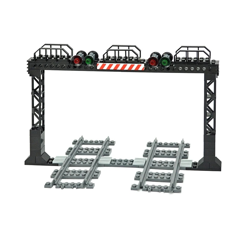 Señalización De Tráfico De Tren Urbano Ladrillos Ferrocarril Bloque De ...