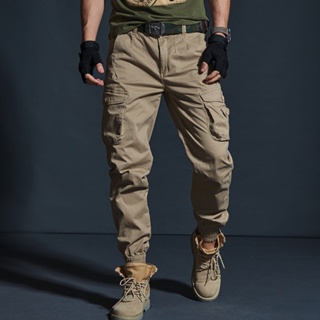 Pantalones militares de camuflaje para hombre, pantalón de combate
