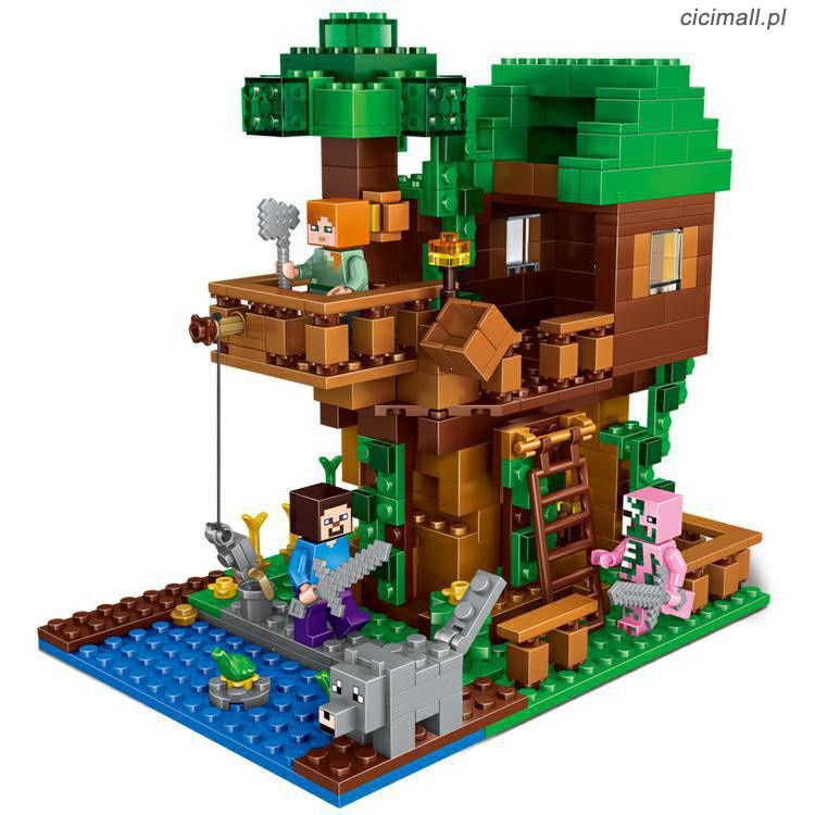 24 horas entrega de mercancia LEGO Minecraft Ready Building Blocks Set juguetes educativos compatibles Mini modelo casa del arbol munecas cicicicentro. pl PEKJ Shopee Mexico