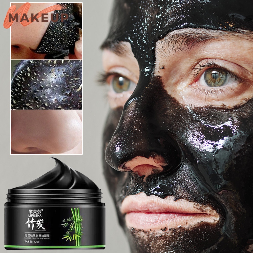 LIFUSHA 120g Productos Hidratantes Para El Cuidado De La Piel Herramientas  De Limpieza Profunda Mascarilla De Barro De Poro Retráctil De Bambú Carbón  Negro Eliminación De Espinillas Facial Para Las Mujeres |