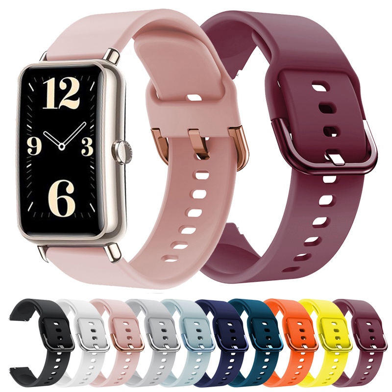 Pulsera Deportiva De 16mm Correa De Reloj Para Huawei Watch Fit Mini Silicona Talkband B6 Accesorios TIMEX Band TW2T35400