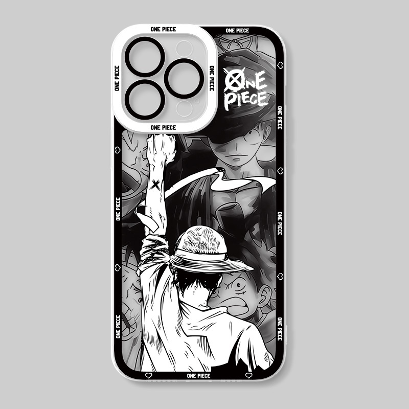 PBNDJVG 4 Piezas Animados Funda Para Xiaomi Mi 11 Lite(4/5G) 6.55'', Anime Con Luffy