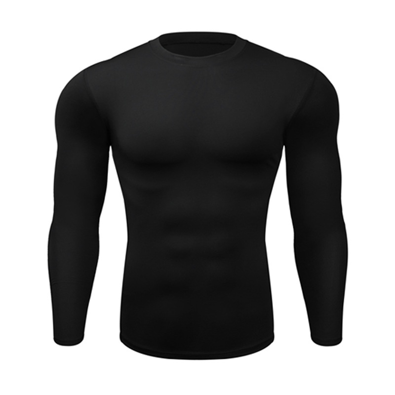 Camiseta Deportiva De Compresion Para Hombre De Manga Larga De Secado Rapido Camisetas De Gimnasio Ropa De Fitness Shopee Mexico