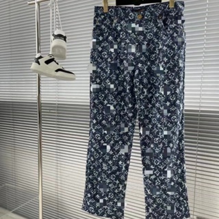 Louis Vuitton traje de mezclilla para hombre 2023 verano y otoño nuevos  hombres de alta gama de moda de lujo ligero denim Pantalones rectos  chaqueta