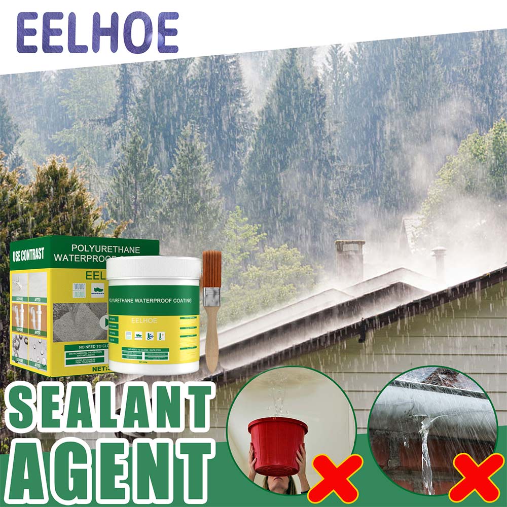 EELHOE Mighty Paste Polyurethane Waterproof Coating for Home House Roof