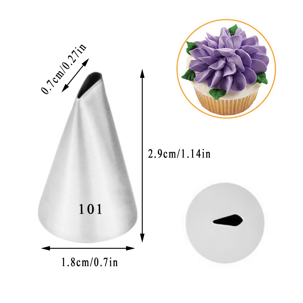 Juego De 5 Boquillas Para Decorar Pasteles - Especial Flores Y Pétalos