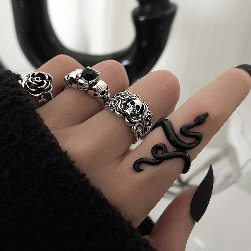 Anillos goticos para fashion mujer