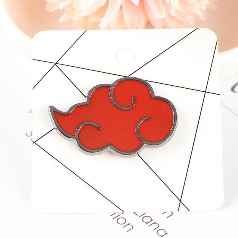 1PC Anime Naruto Shippuden Akatsuki Nube Roja Insignia De Dibujos