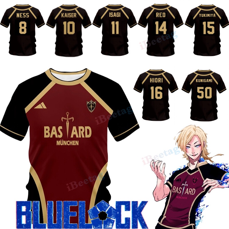 Blue Lock Isagi Yoichi Chigiri Hyoma Jersey Cosplay Equipo De Fútbol