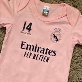 ⚽20/21 Real Madrid⚽Camisas de bebé niño ropa de bebé camisa de bebé  mameluco niña niño nombre libre número HFIN