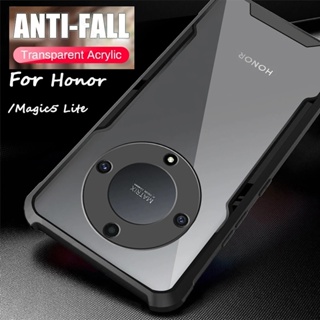 Para Honor Magic 5 Lite 5g /x9a 5g Pu Funda de cuero Vista lateral