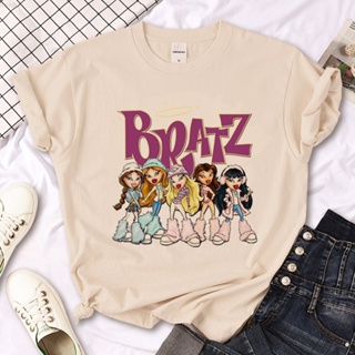 Bratz-Camiseta de manga corta para hombre y mujer, ropa de calle
