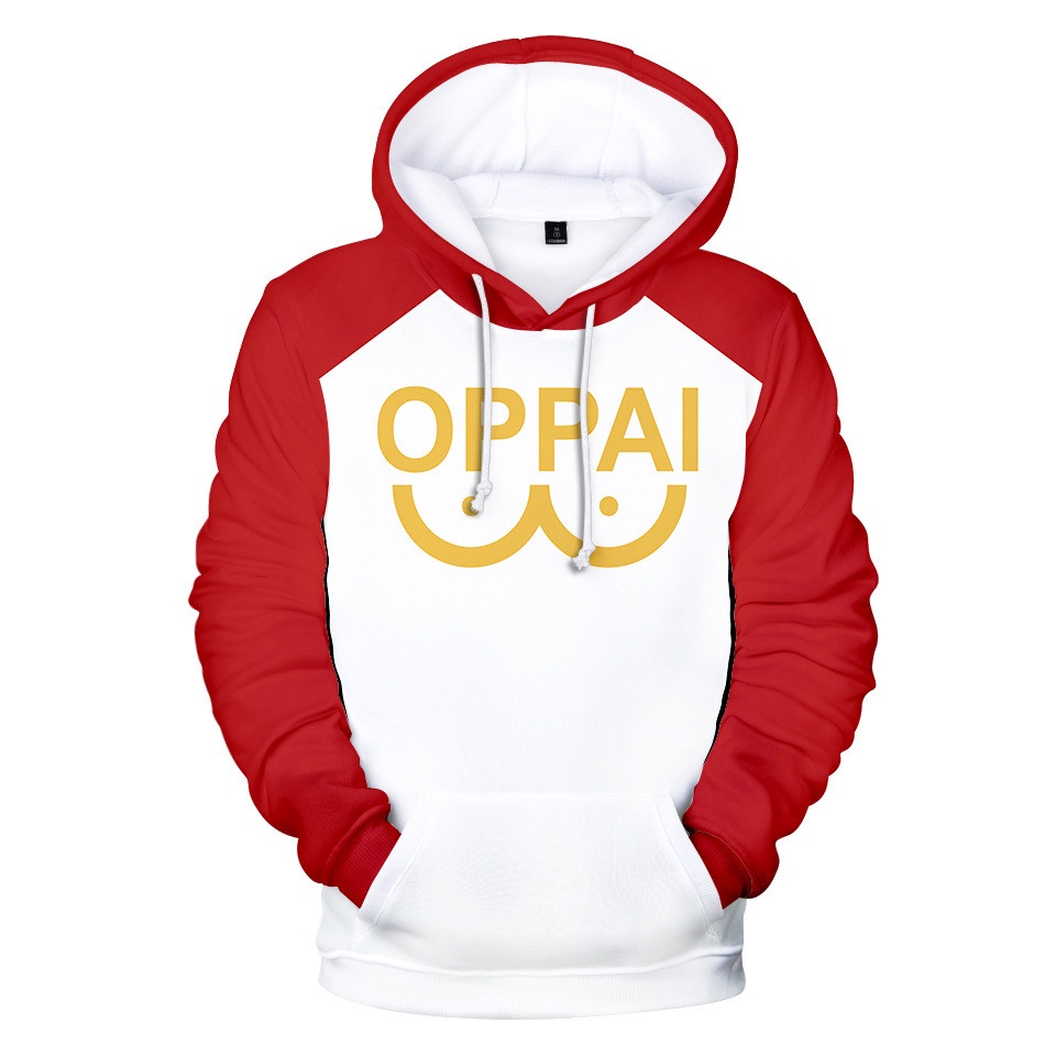 Anime One Punch Man Sudadera Con Capucha, Oppai Saitama Sudadera