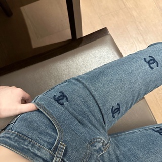 Marrón Jeans Moda Mujeres Cintura Alta Estiramiento Ancho Pierna