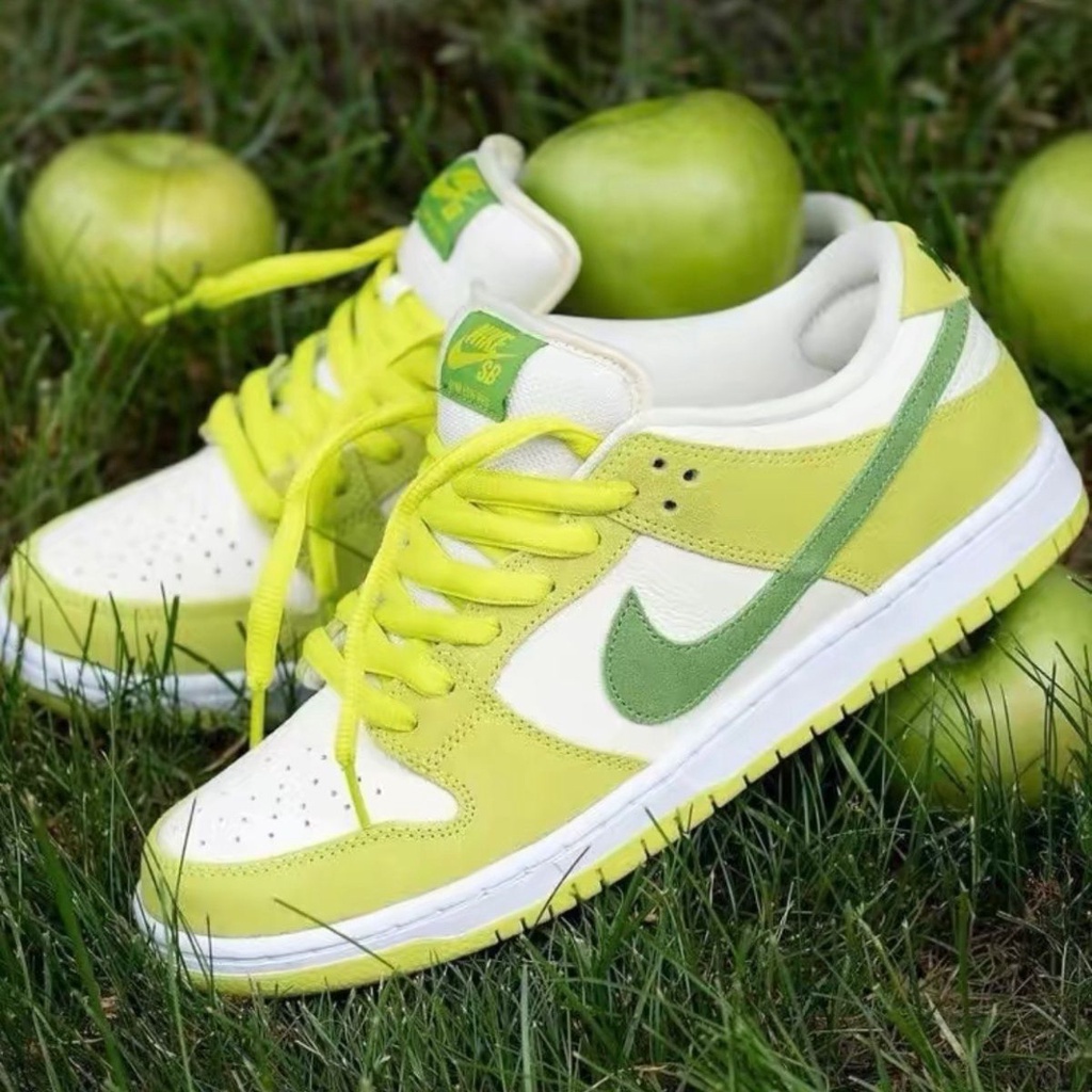 NIKE Dunk sb verde manzana G5 zapatos retro de corte bajo tablero