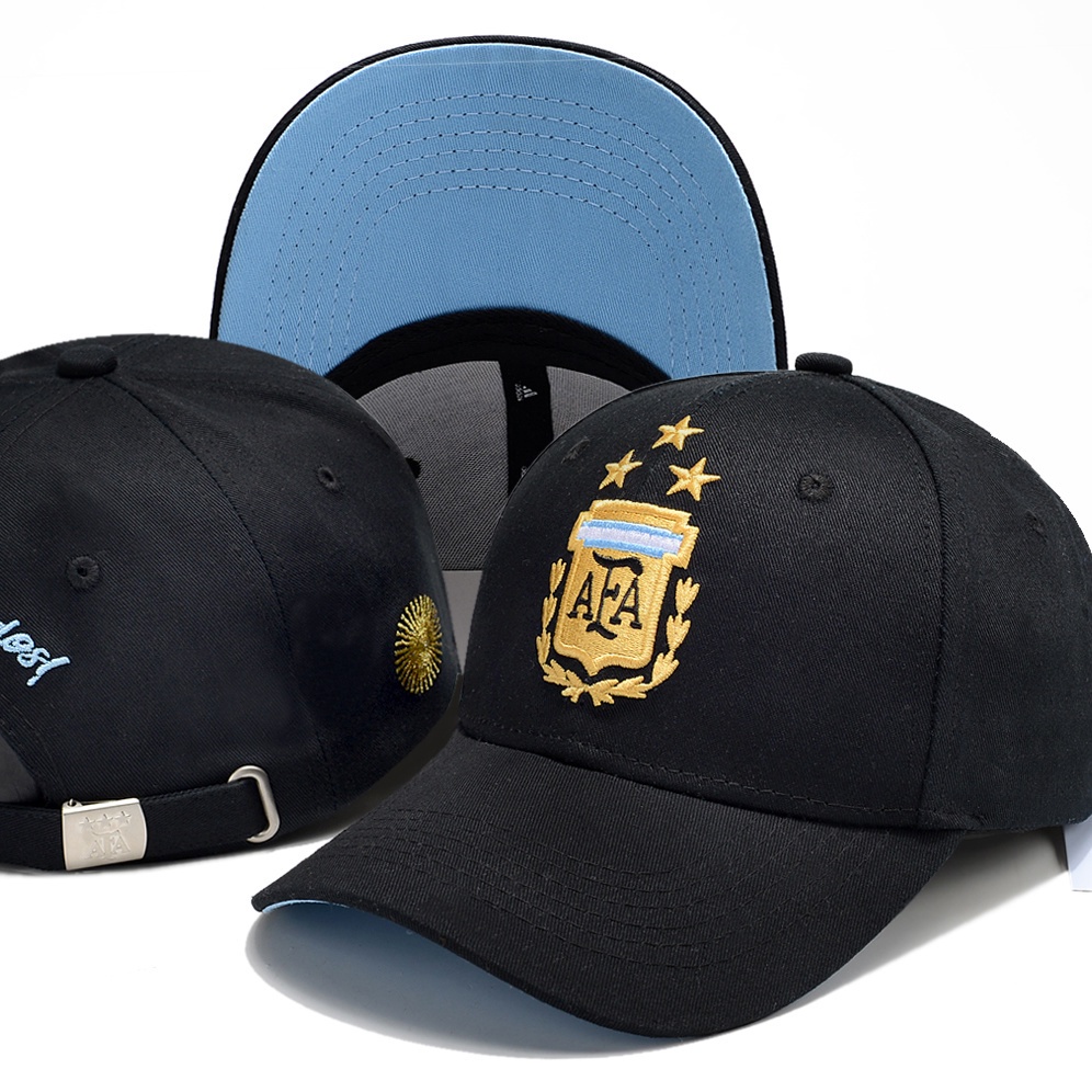 2022 Qatar Tres Estrellas Argentina Futbol Messi fan Pato Lengua Sombrilla Gorra De Beisbol