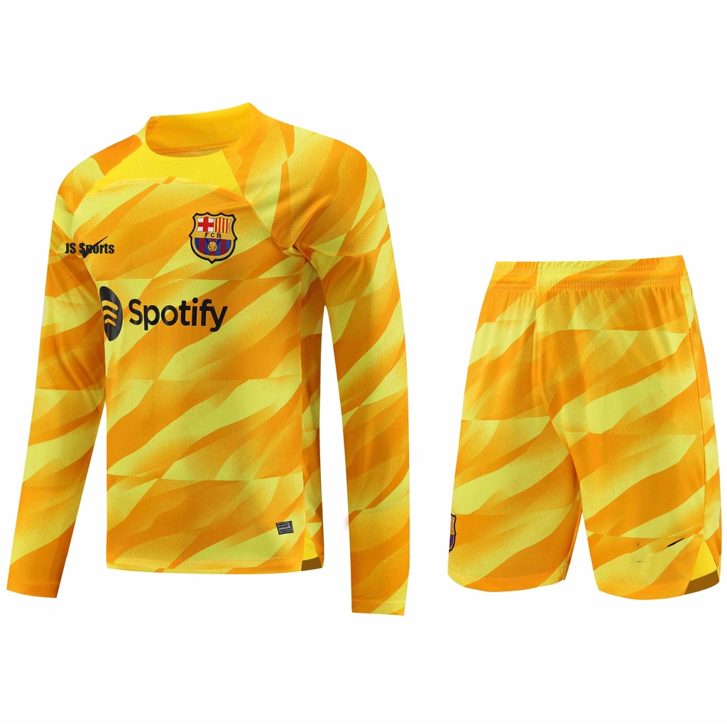 2024 25 Barcelona Mangas Largas Portero Tamano Para TER STEGEN Camiseta De Futbol Shopee Mexico