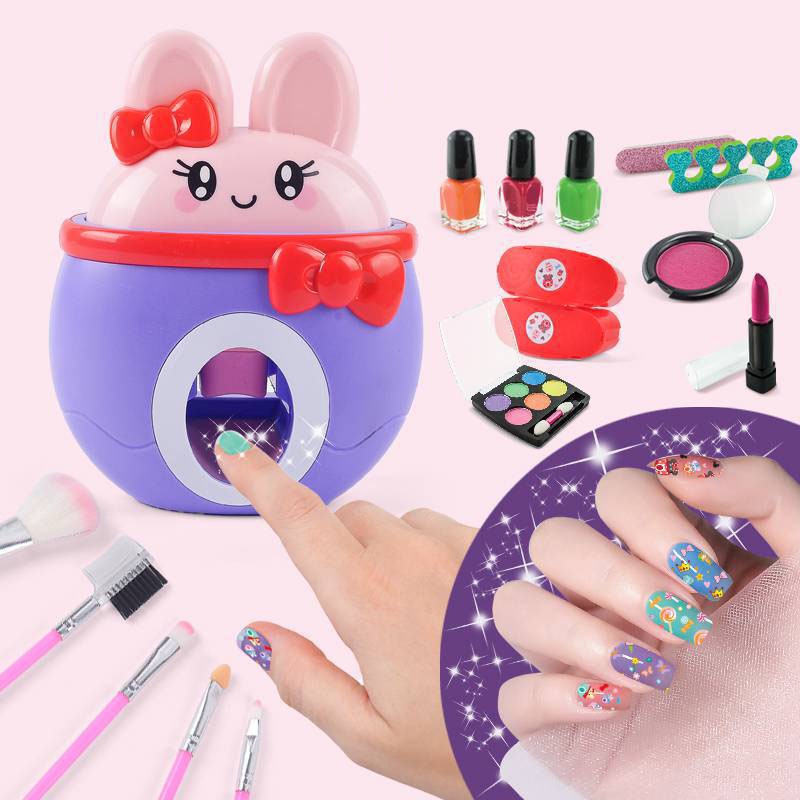 22 Unids Set DIY Moda Maquina De Manicura Juguetes Juego De Simulacion De Unas Para Ninas De 6 Anos Shopee Mexico