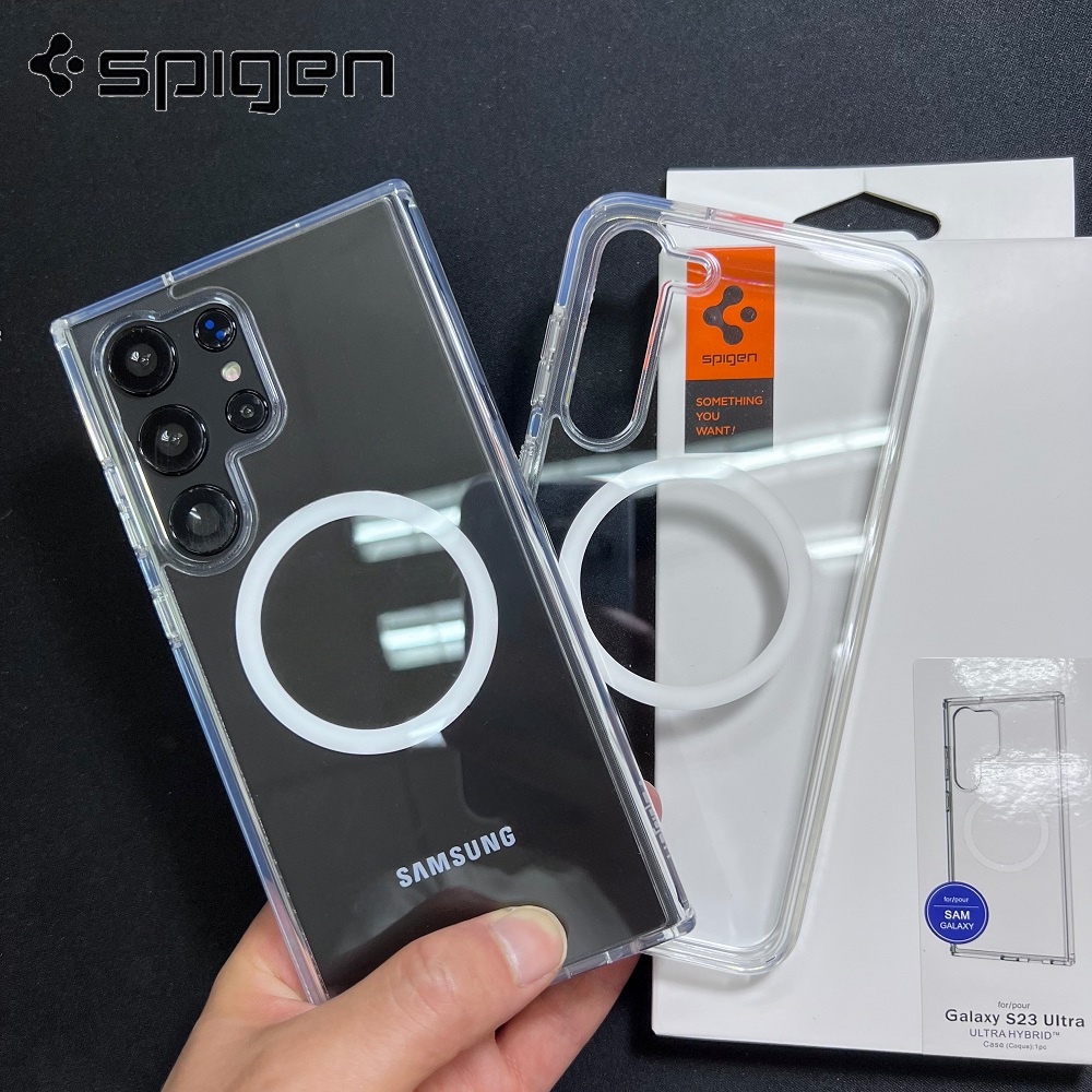 Spigen Ultra Hybrid Magnetic Crystal Clear Case Para Samsung S23 5G S23  Plus Galaxy S23 Funda A Prueba De Golpes