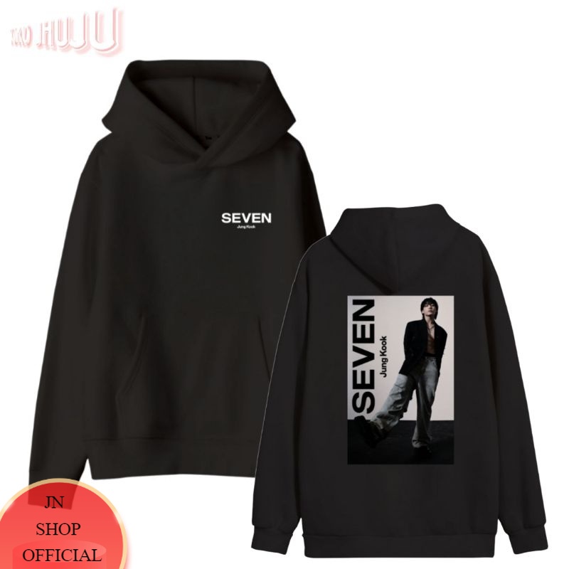 Jnshop Sudadera Con Capucha Kpop JK Bangtan Seven Jungkook Imagen Grande BLKNG