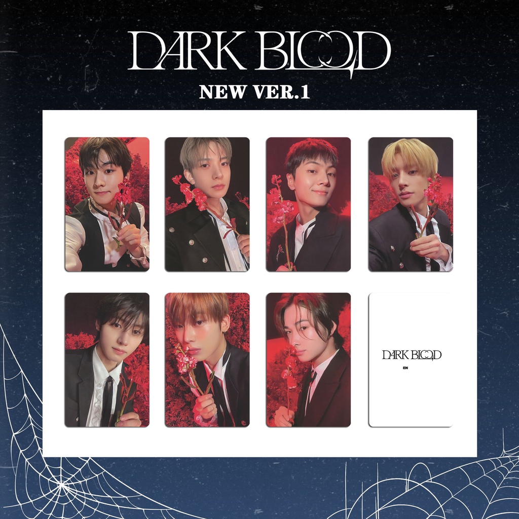 ENHYPEN DARKBLOOD shopee トレカ トレカ セット 7枚 7 Unids/set EN-HYPEN Album DARK BLOOD Photocards Lomo Cards