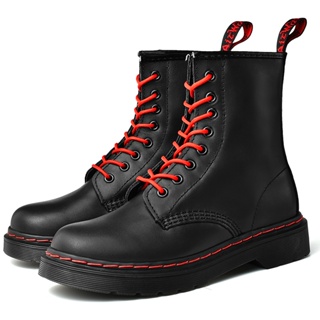 Dr . Martens Botas De Los Hombres De Mediados De Otoño Impermeable Negro  Versátil Zapatos De Cuero De Alta Trabajo Jóvenes Moda Casual