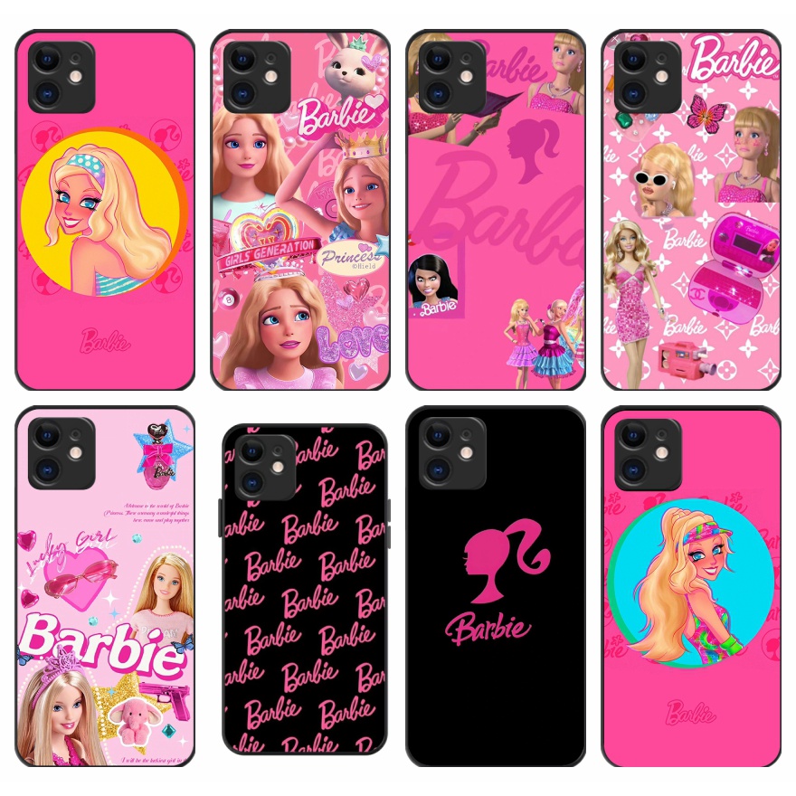 Funda para Realme C55 Oficial de Mattel Barbie Logo Barbie Silicona Negra -  Barbie