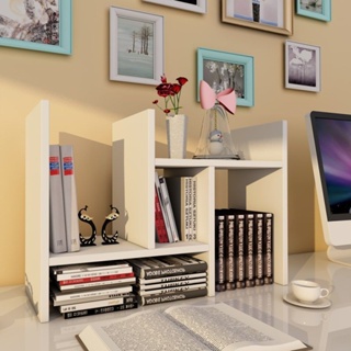 Estantería para libros, estantería simple y moderna, estante de  almacenamiento de escritorio para dormitorio de estudiantes, escritorio  real, armario